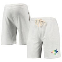 Concepts Sport Oatmeal Toronto Blue Jays Mainstream Logo Terry Tri-Blend Shorts pour hommes