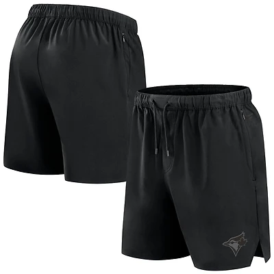 Men's Fanatics Black Toronto Blue Jays Front Office Micro Tonal Shorts