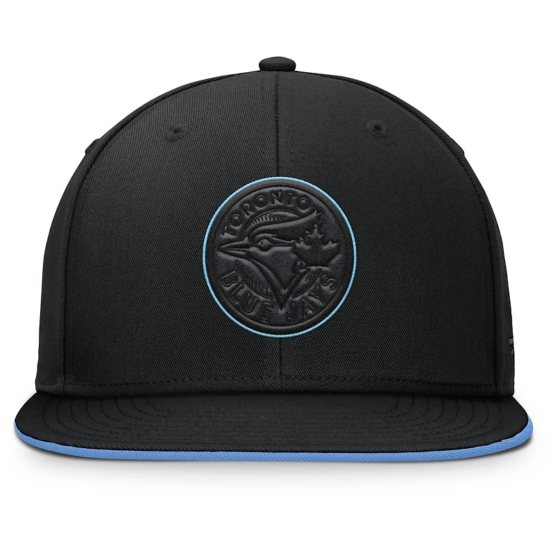 Casquette snapback Fanatics noire à paillettes des Blue Jays de Toronto pour homme