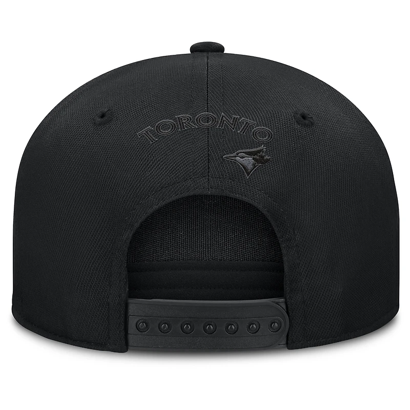 Men's Fanatics Black Toronto Blue Jays Platoon Snapback Hat
