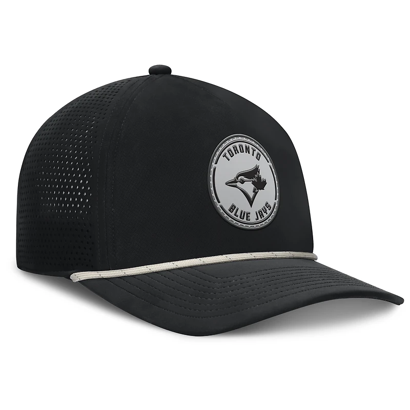 Men's Fanatics Black Toronto Blue Jays Signature A-Frame Adjustable Hat