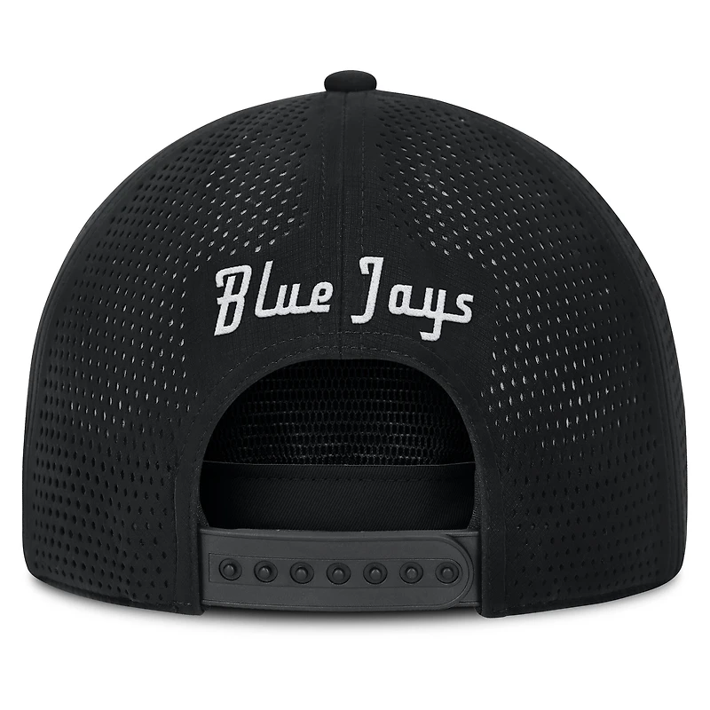 Men's Fanatics Black Toronto Blue Jays Signature A-Frame Adjustable Hat