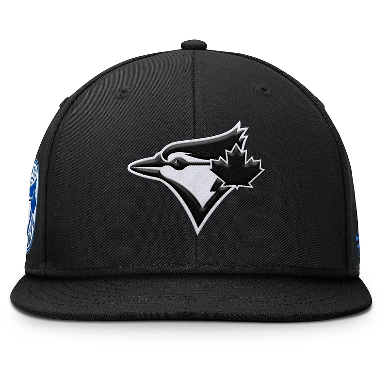 Men's Fanatics Black Toronto Blue Jays Walk-Off Bullpen Snapback Hat