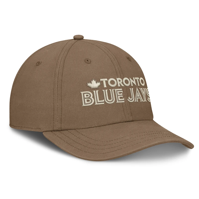 Casquette ajustable Fanatics marron Toronto Blue Jays Level Up Herth pour homme