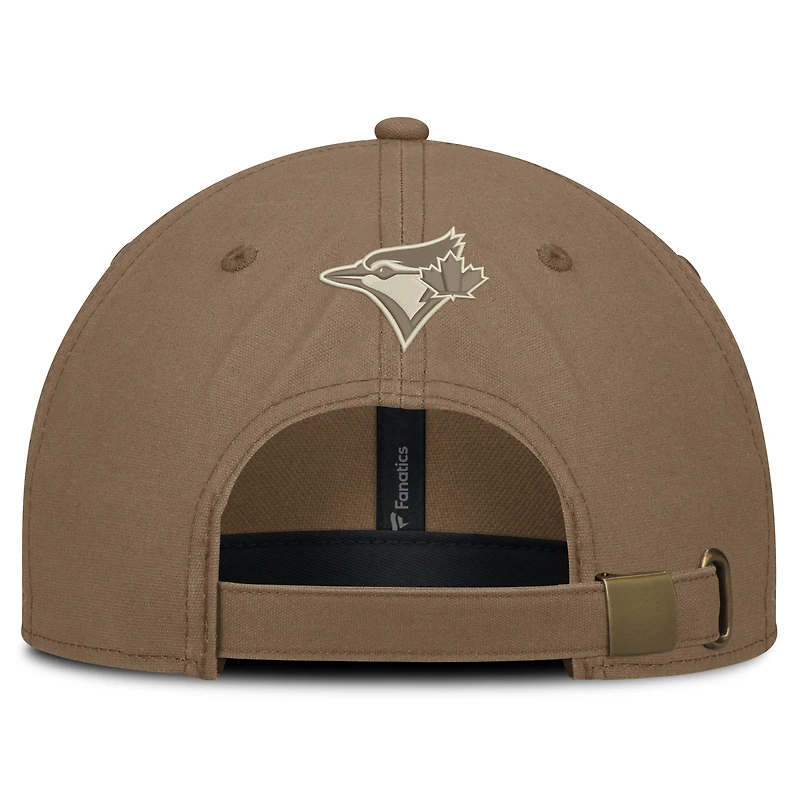 Casquette ajustable Fanatics marron Toronto Blue Jays Level Up Herth pour homme