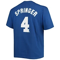 T-shirt avec nom et numéro George Springer Royal Toronto Blue Jays pour hommes