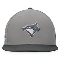 Men's Fanatics Gray/Charcoal Toronto Blue Jays Ace Snapback Hat