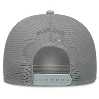 Casquette trucker ajustable Fanatics grise Toronto Blue Jays en velours côtelé.