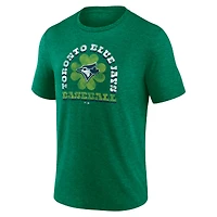Fanatics pour hommes Heather Kelly Green Toronto Blue Jays St. Patrick's Day Celtic Tri-Blend - T-shirt