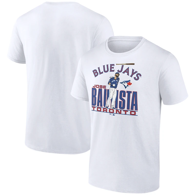Men's Fanatics Jose Bautista White Toronto Blue Jays Cooperstown Collection Player T-Shirt