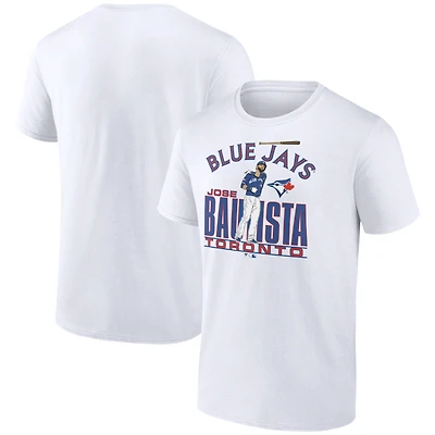 Men's Fanatics Jose Bautista White Toronto Blue Jays Cooperstown Collection Player T-Shirt