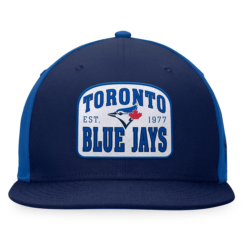 Casquette Snapback Fanatics Navy/Royal Toronto Blue Jays Cycle pour hommes