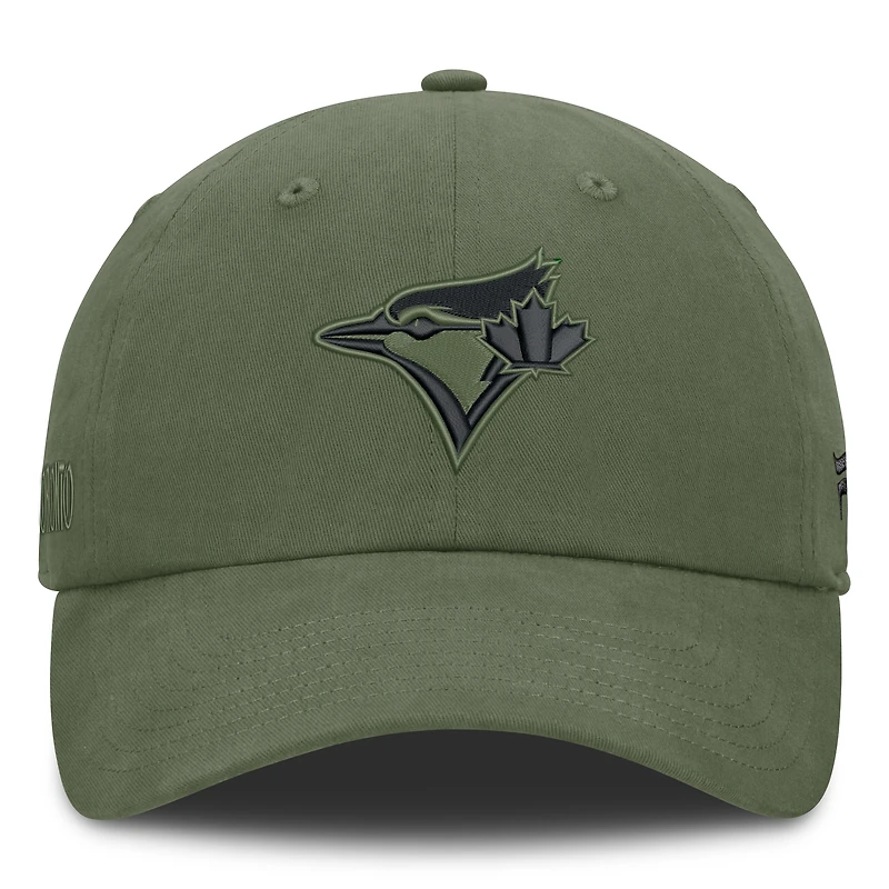 Men's Fanatics Olive Toronto Blue Jays Pine Rider Adjustable Hat