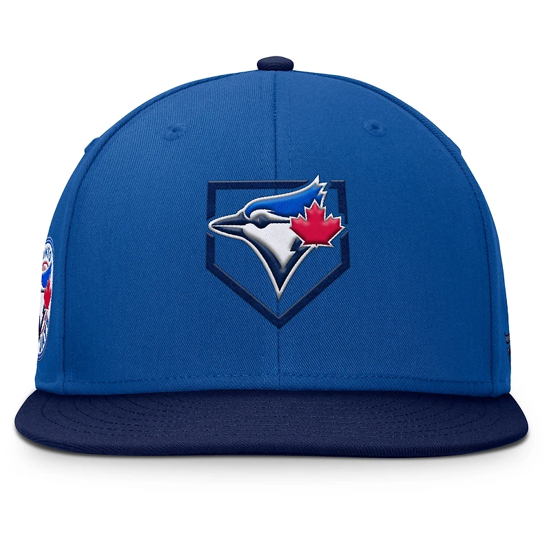 Men's Fanatics Royal/Navy Toronto Blue Jays Batter's Box Snapback Hat
