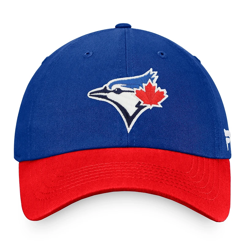 Casquette réglable Fanatics Royal/Rouge des Blue Jays de Toronto pour hommes