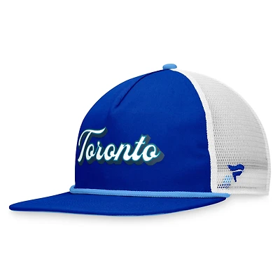 Fanatics Royal/White Toronto Blue Jays Heritage Golfer pour hommes - Casquette Snapback