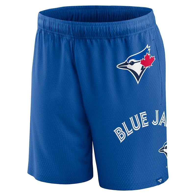 Short en maille Clincher Fanatics Royal Toronto Blue Jays pour hommes