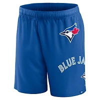Short en maille Clincher Fanatics Royal Toronto Blue Jays pour hommes