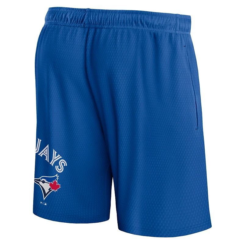 Short en maille Clincher Fanatics Royal Toronto Blue Jays pour hommes