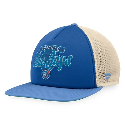 Men's Fanatics Royal Toronto Blue Jays Cooperstown Collection Talley Foam Trucker Snapback Hat
