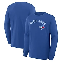 T-shirt à manches longues pour homme Fanatics Royal Toronto Blue Jays Lock-Up Legacy
