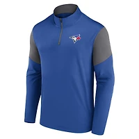 Men's Fanatics Royal Toronto Blue Jays Logo Quarter-Zip Top