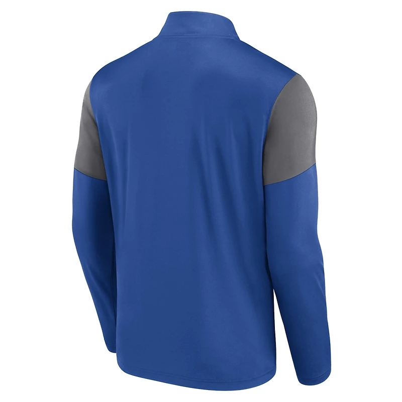 Men's Fanatics Royal Toronto Blue Jays Logo Quarter-Zip Top