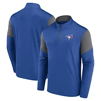 Men's Fanatics Royal Toronto Blue Jays Logo Quarter-Zip Top