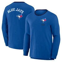 T-shirt à manches longues Fanatics Royal Toronto Blue Jays Prime Shot Stadium Slub pour homme