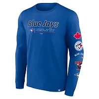 T-shirt à manches longues Fanatics Royal Toronto Blue Jays Strike the Goal pour hommes