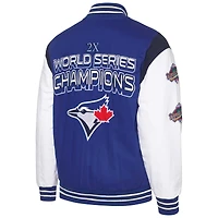 Veste boutonnée commémorative G-III Sports by Carl Banks pour hommes, bleue, Toronto Blue Jays Strike Zone