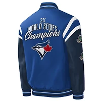Men's G-III Sports by Carl Banks Royal Toronto Blue Jays Title Holder Full-Snap Varsity Jacket