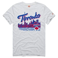 T-shirt homme Homage Ash Toronto Blue Jays Tri-Blend Hyperlocal