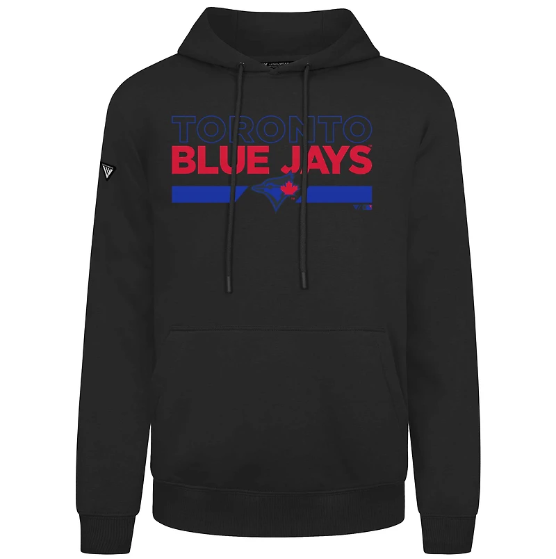 Sweat à capuche noir Levelwear pour homme des Blue Jays de Toronto Accolade Podium No Hitter