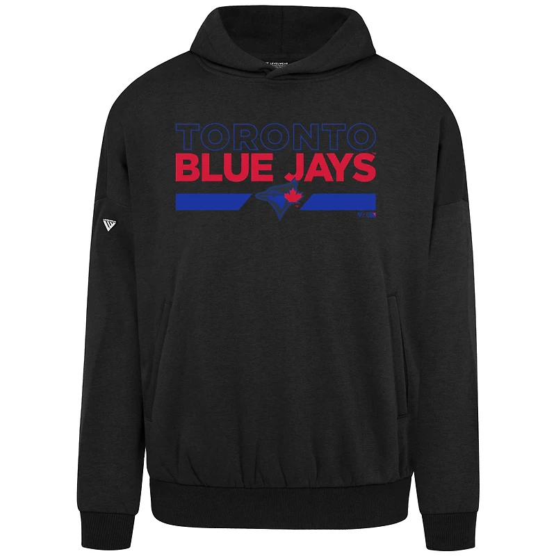 Sweat à capuche noir Levelwear pour homme des Blue Jays de Toronto City Connect Contact No Hitter