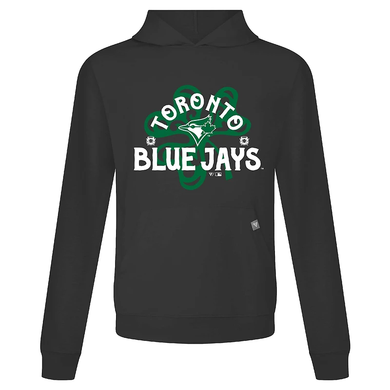 Sweat à capuche noir Toronto Blue Jays St. Patrick's Day Relay Shamrock pour homme Levelwear