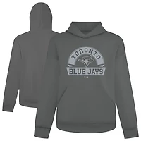 Men's Levelwear Gray Toronto Blue Jays Luxe Signature Banner Arch Pullover Hoodie