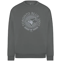 Men's Levelwear Gray Toronto Blue Jays Luxe Signature Grain Pullover Sweatshirt