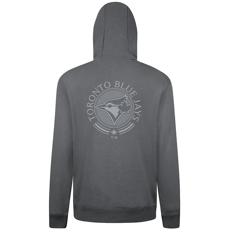 Sweat à capuche gris Levelwear Podium Valiant des Blue Jays de Toronto pour homme