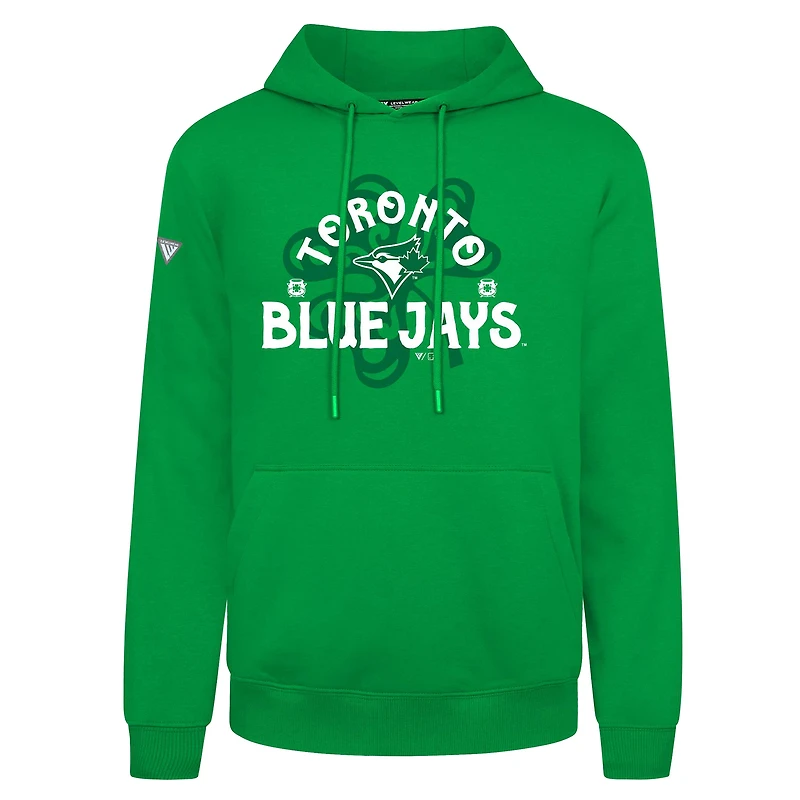 Sweat à capuche vert Toronto Blue Jays St. Patrick's Day Podium Shamrock pour homme Levelwear