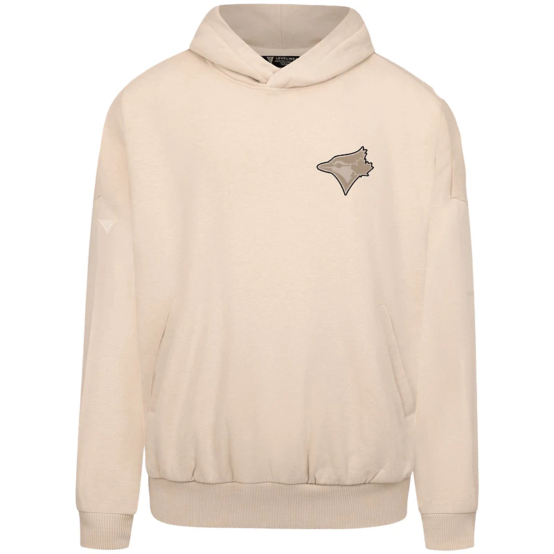 Men's Levelwear  Khaki Toronto Blue Jays Contact Chenille Logo Hoodie