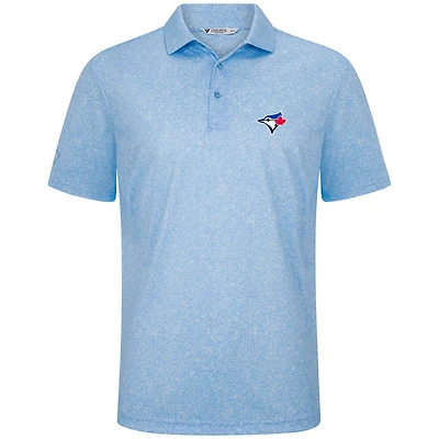 Polo moucheté bleu clair Levelwear pour homme, motif Blue Jays de Toronto