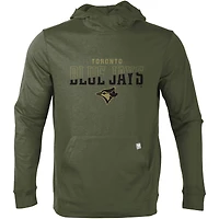 Chandail à capuchon ciselé Delta des Blue Jays de Toronto Levelwear Olive pour hommes