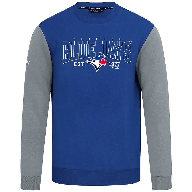 Men's Levelwear Royal Toronto Blue Jays Accolade Ultimate Textbook Pullover Sweatshirt