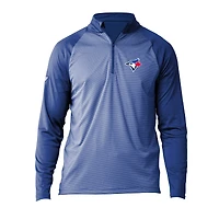 Men's Levelwear Royal Toronto Blue Jays Charter Raglan - Quarter-Zip Top