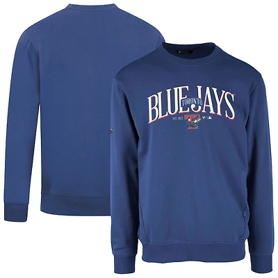 Men's Levelwear Royal Toronto Blue Jays Cooperstown Collection Zane Vintage Pullover Sweatshirt