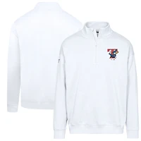 Sweat-shirt à glissière quart de tour Murray blanc la collection Cooperstown des Blue Jays Toronto pour homme Levelwear
