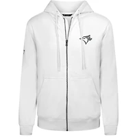 Men's Levelwear White Toronto Blue Jays Podium Banner Arch Full-Zip Hoodie