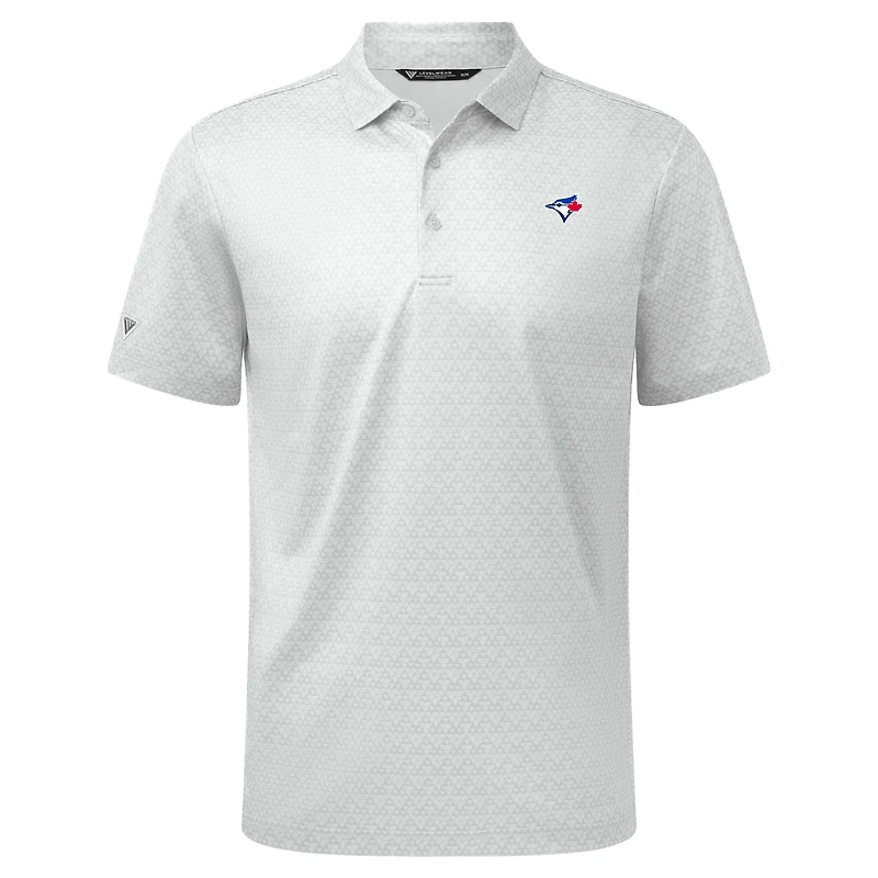 Men's Levelwear White Toronto Blue Jays System Insignia 2.0 Polo