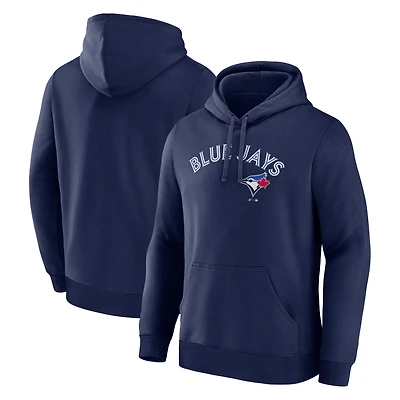 Men's Logo Athletic Navy Toronto Blue Jays Wordmark Hoodie